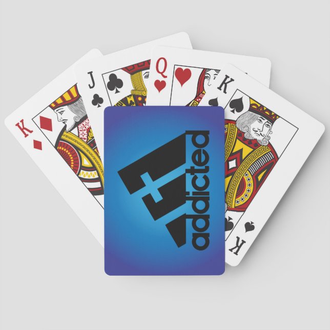 Beroende svart casinokort (Baksidan)