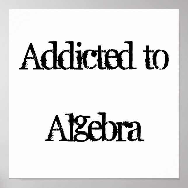 Beroende till Algebra Poster (Framsidan)