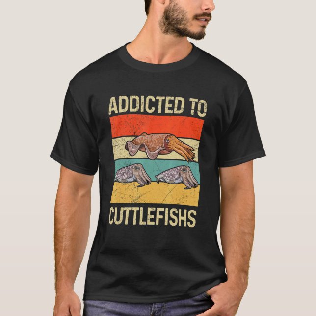 Beroende till bläckfiskcitat för en Cephalopod T Shirt (Framsida)
