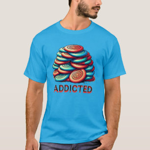 Beroende till Disk Golf   Lustigt T Shirt