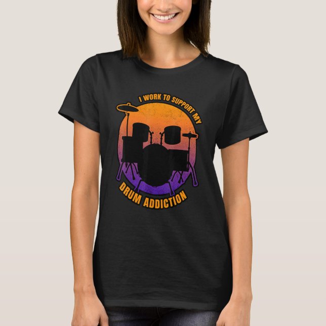 Beroende till Drumming T Shirt (Framsida)