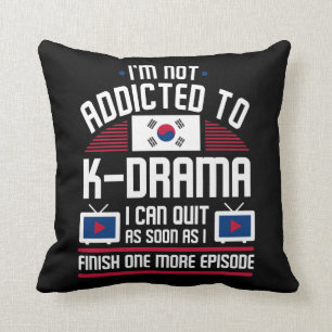 Beroende till K-Drama K-pop Korean Music Älskare Kudde