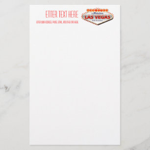 Beroende till Las Vegas, Nevada Funny Sign Brevpapper