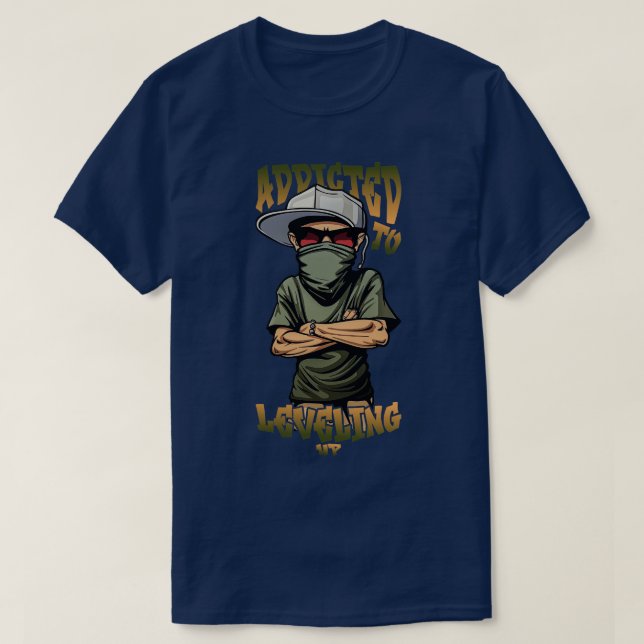 Beroende till Niveling uppåt T Shirt (Design framsida)