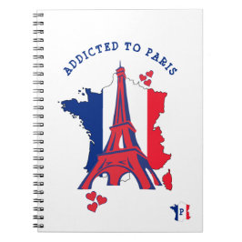 BEROENDE TILL PARIS Eiffel Torn Monogram Anteckningsbok