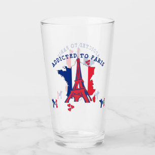 BEROENDE TILL PARIS Monogram Glaskopp