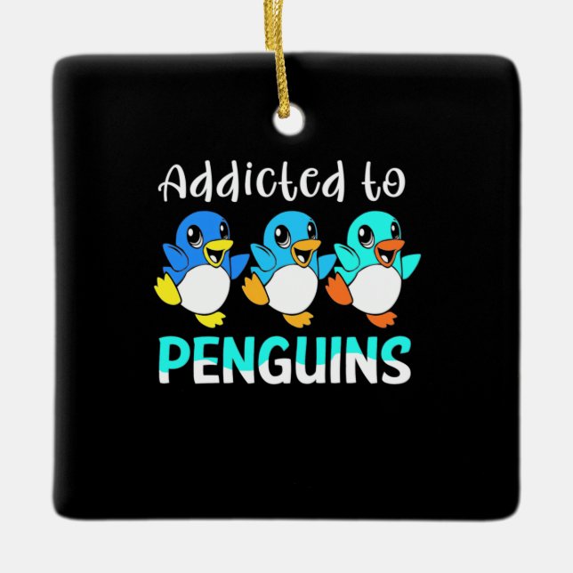 Beroende till Penguins Julgransprydnad Keramik (Framsida)