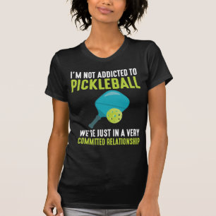 Beroende till Pickleball Player Sport Idrottsman H T Shirt
