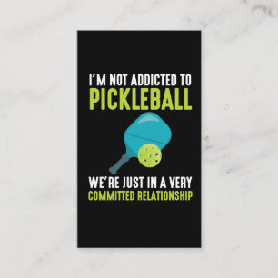 Beroende till Pickleball Player Sport Idrottsman H Visitkort