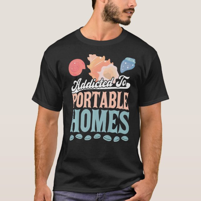 Beroende till Portable Homes Seashell T Shirt (Framsida)