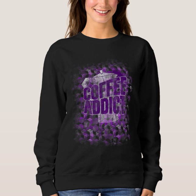 Beroende till Pot-kaffet Kopp i kaffepressen T Shirt (Framsida)
