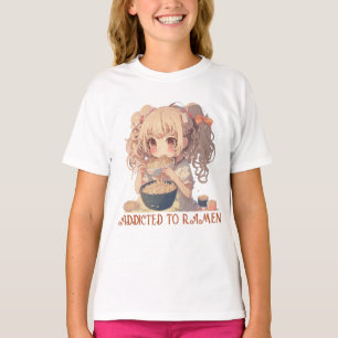 Beroende till Ramen   Anime Girl T Shirt