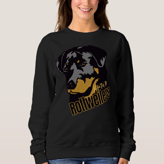 Beroende till rotweilers, särskilt för rotweiler t shirt (Framsida)