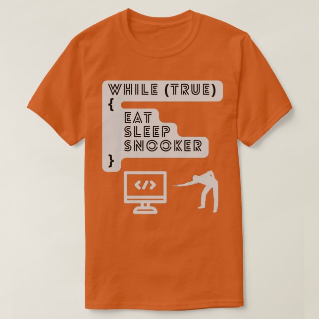 Beroende till snooker v4 t shirt (Design framsida)