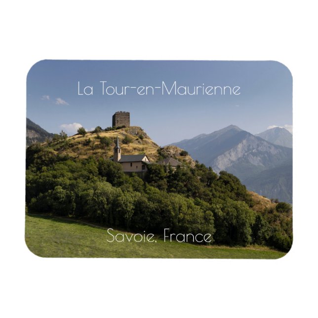 Berolds Tower, La Tour-en-Maurienne, Frankrike Magnet (Horisontell)