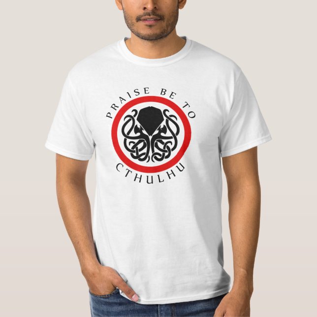 Beröm är till Cthulhu T-shirt (Framsida)