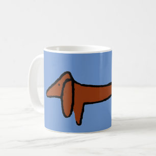Berömd Abstrakt Dachshund Kaffemugg