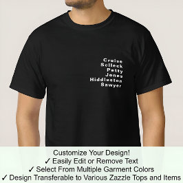 Berömd Anmärkningsvärd Anpassningsbar Redigerbar E T Shirt