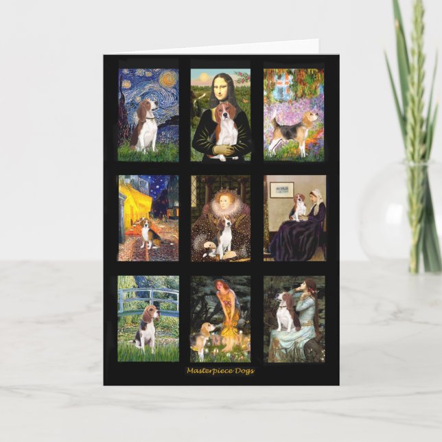 Berömd Art Beagle Comp 1 Kort (Framsida)