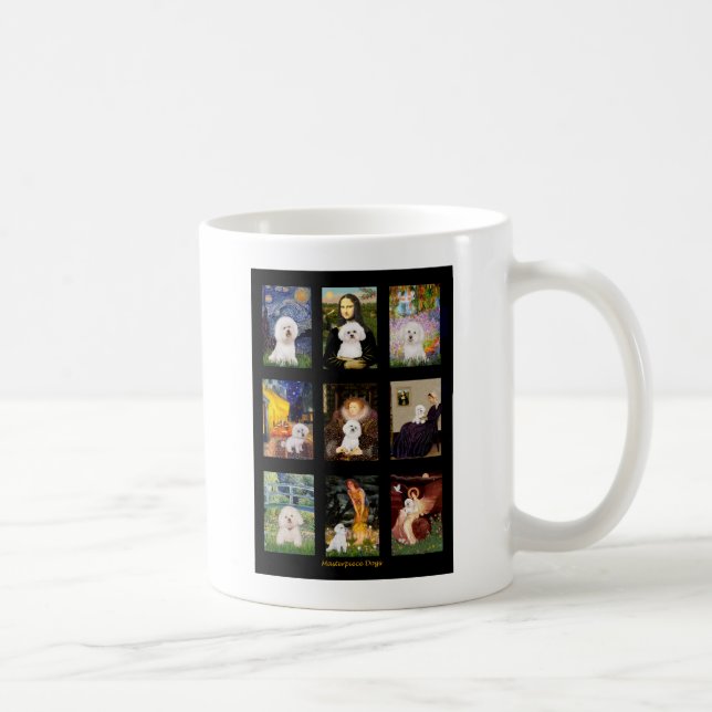 Berömd Art Bichon Frise Composite Kaffemugg (Höger)