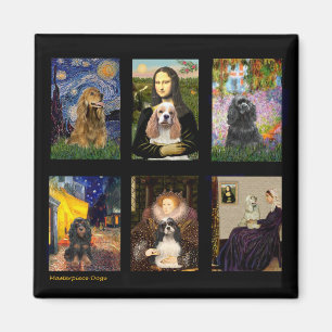 Berömd Art Cocker Spain Composite Magnet