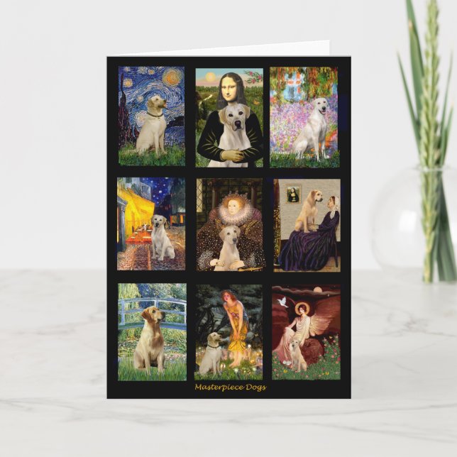 Berömd Art Gul lab komposit Kort (Framsida)