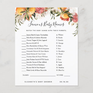 Berömd Barn namn   Barnstödsspel