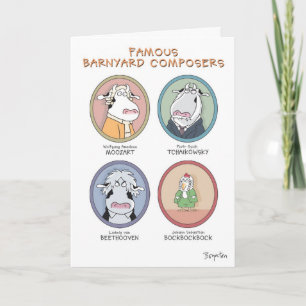 BERÖMD BARNYARD COMPOSERS KORT