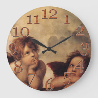 Berömd bra art, Raphael, Sistine Cherub Stor Klocka