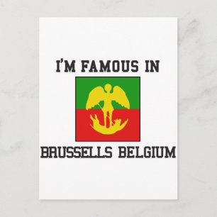 berömd Bryssel Belgien Vykort
