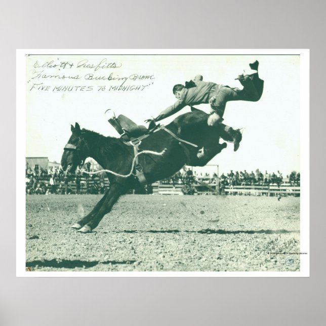 Berömd Bucking Bronc fem minuter Poster (Framsidan)