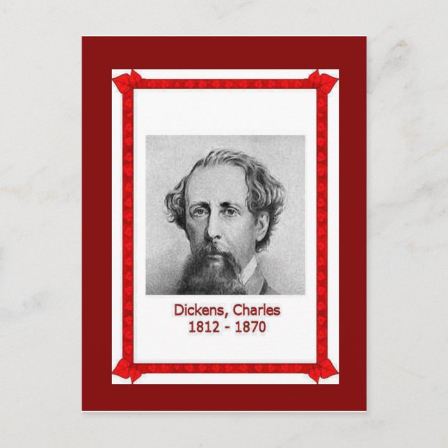 Berömd, Charles Dickens 1812-1870 Vykort (Framsida)