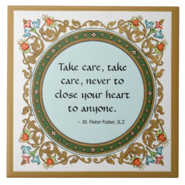 Berömd Citat från St. Peter Faber (BK 051) Kakelplatta