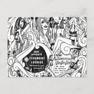 Berömd Clairmont Lounge Postcard Vykort