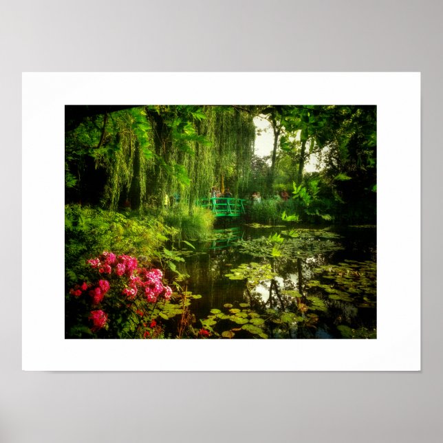 Berömd Claude Monet Giverny Lilies Pond Poster (Framsidan)