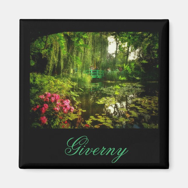 Berömd Claude Monet Giverny Pond Lilies Magnet (Framsidan)