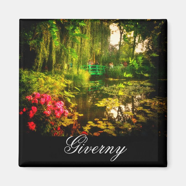 Berömd Claude Monet Giverny Pond Lilies Magnet (Framsidan)
