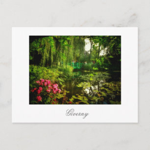 Berömd Claude Monet Giverny Pond Lilies Postcard Vykort