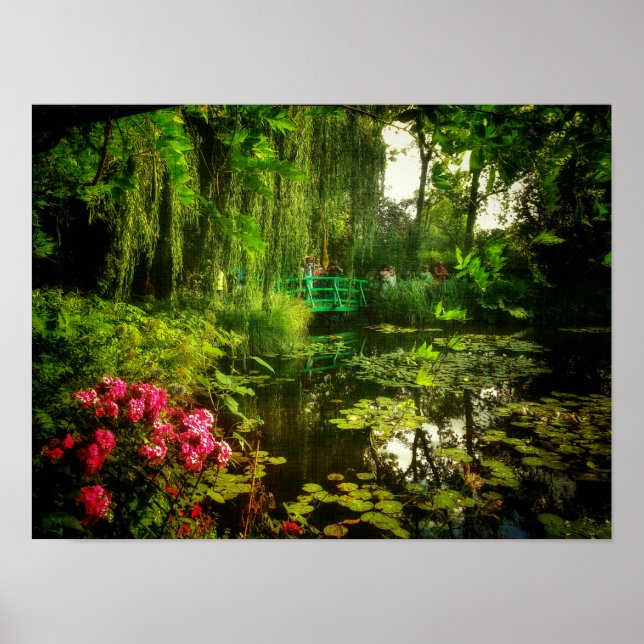 Berömd Claude Monet Giverny Pond Lilies Poster (Framsidan)