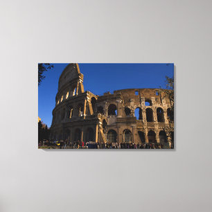 Berömd Colosseum in Rom Italien Landmark Canvastryck