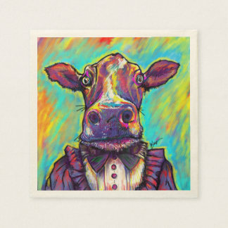 Berömd Cow Cocktail Napkins Pappersservett