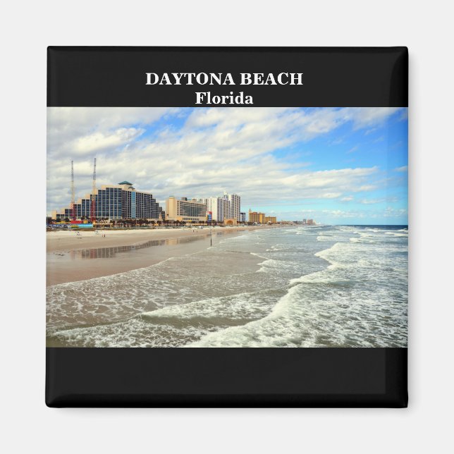 Berömd Daytona Beach Florida Magnet (Framsidan)