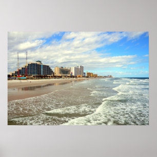 Berömd Daytona Beach, Florida Poster