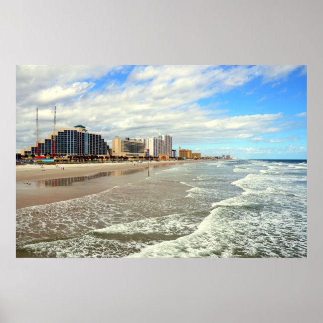 Berömd Daytona Beach, Florida Poster (Framsidan)