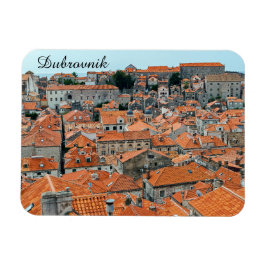 Berömd Dubrovnik Old Town tak - Dalmatia, Kroatien Magnet