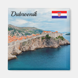 Berömd Dubrovnik Old Town tak & Wall - Kroatien Magnet