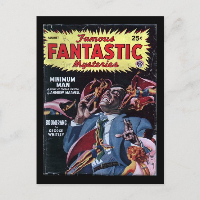 Berömd Fantastic Mysteries v08 n06 (1947-08.Popula Vykort (Framsida)