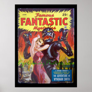 Berömd Fantastiska mysteries 13_Pulp Art Poster