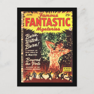 Berömd Fantastiska mysteries 5_Pulp Art Vykort