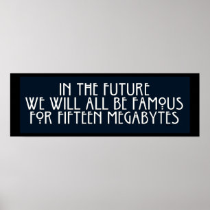 Berömd för 15 megabyte poster